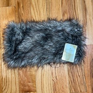 NEW Warm Fownes Luxury Chic Faux Fur Cowl Loop Scarf